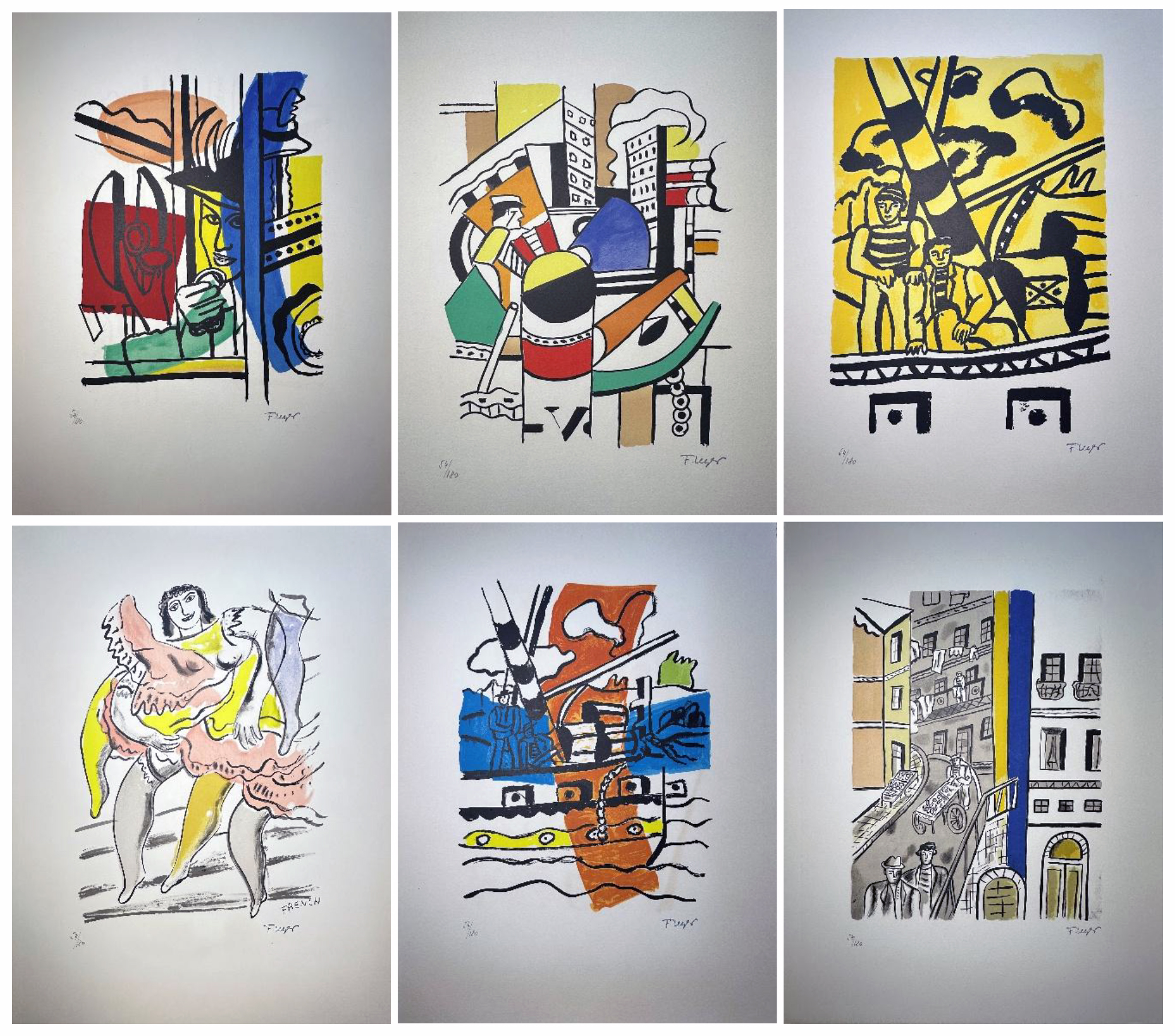 Leger. La Ville. 1959. Portfolio with 29 lithographs in color.